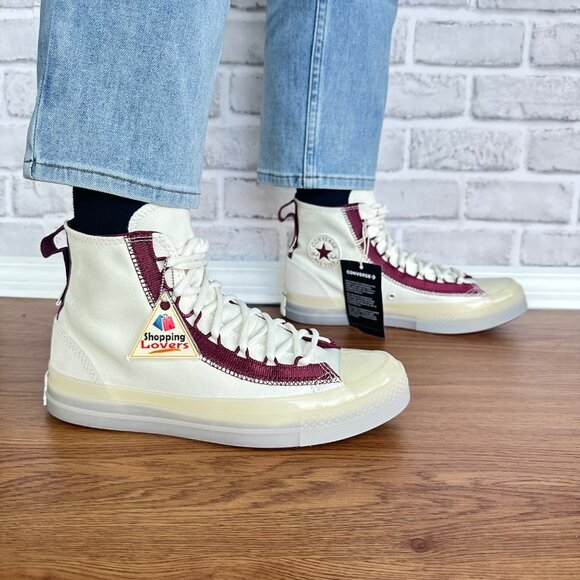 ⭐Converse Chuck Taylor All Star CX Hi Sz 8 Women's Shoes Beige Sneakers A07194C⭐ - Picture 3 of 14